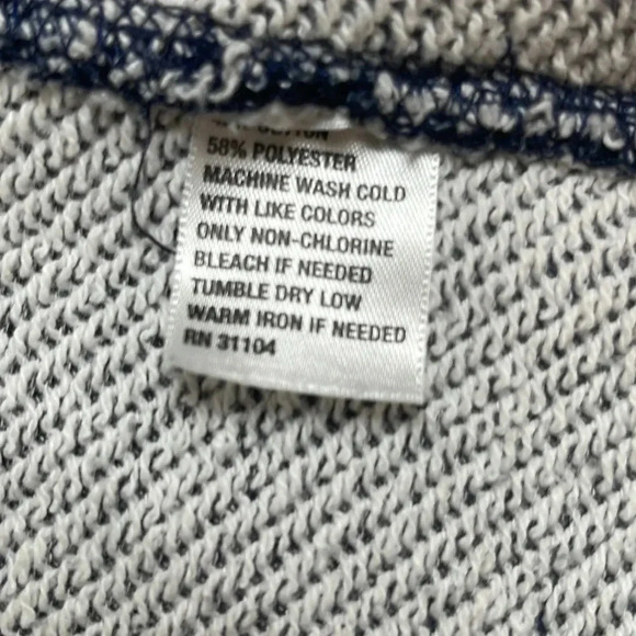 Red Camel Open Front Navy Blue Long Sleeve Mid-Length Cardigan - Size M - Picture 4 of 4